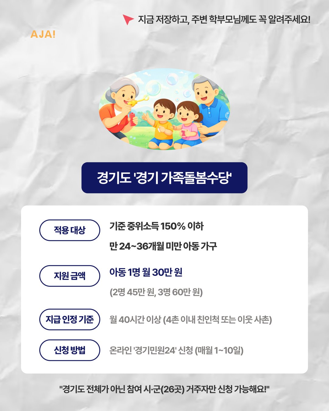 조부모 돌봄 수당 이미지