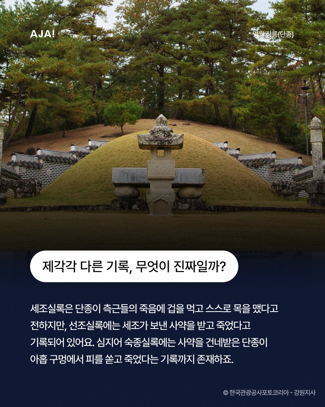 죽음 미스터리와 조선왕조실록 이미지