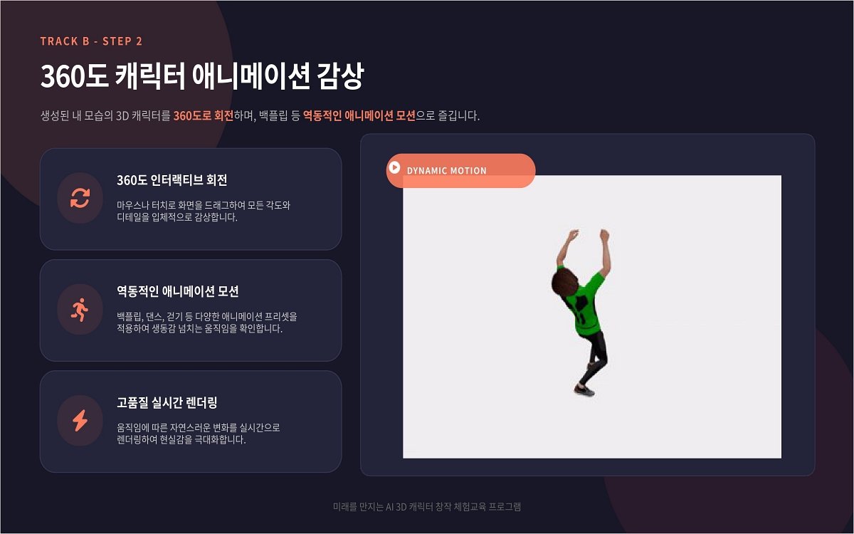 AI 3D 캐릭터 창작 체험교육 상세 이미지 9