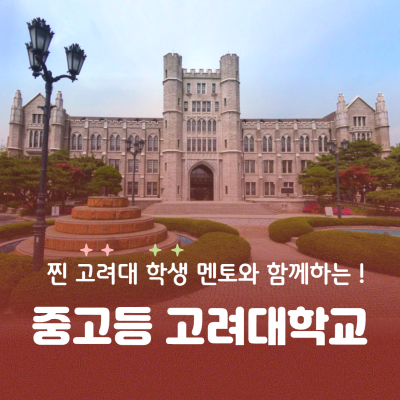 고려대학교 재학생 청소년탐방