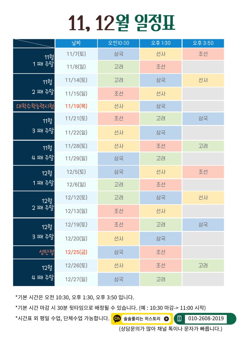 [가을 어린이체험]국립중앙박물관 초등한국사 5회 기초반 상세 이미지 14